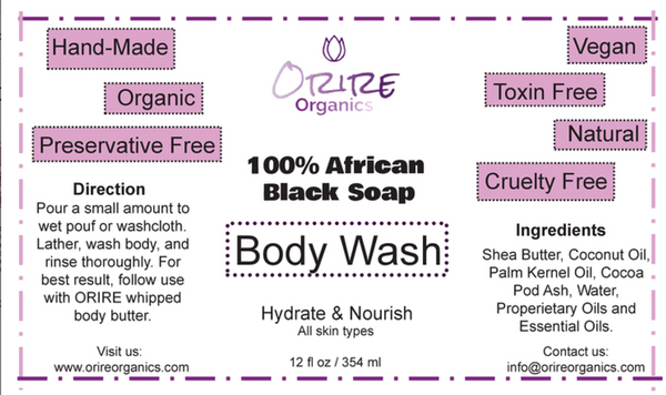 African Black Soap Liquid Body Wash